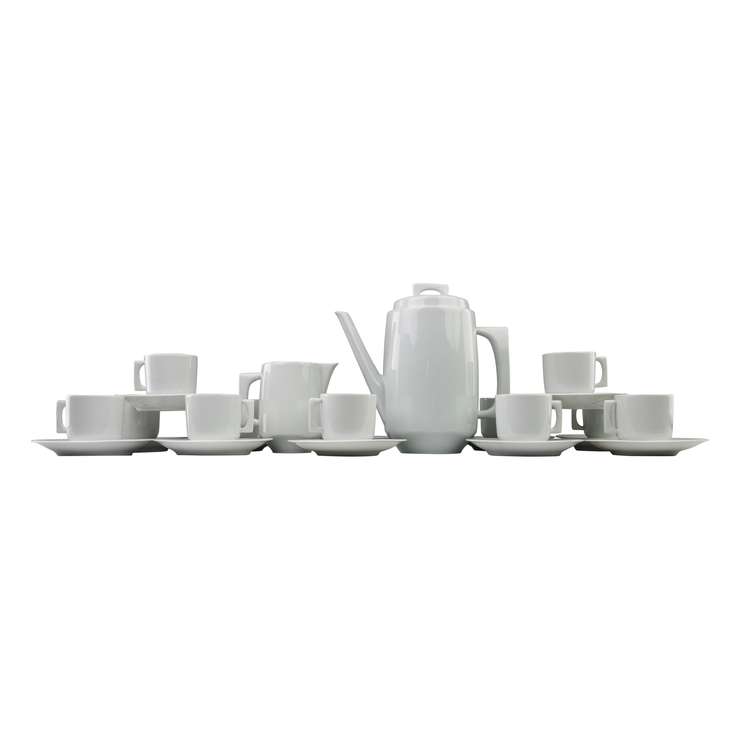 Raymond Loewy per Bernardaud, Servizio da caffè "Ariès" (26 pezzi), Francia, 1967 in vendita