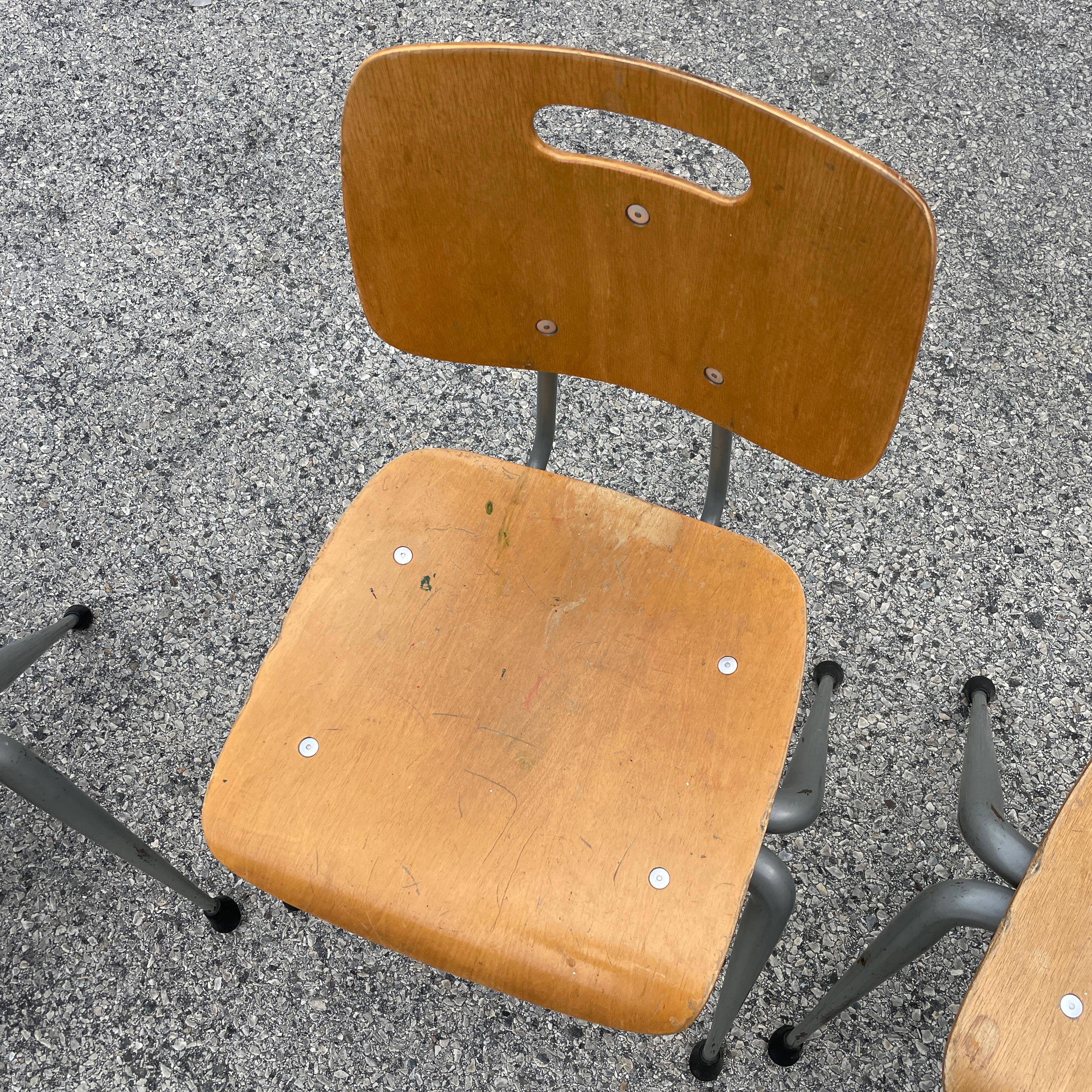 Raymond Loewy for Brunswick Stacking Side Chairs For Sale 2