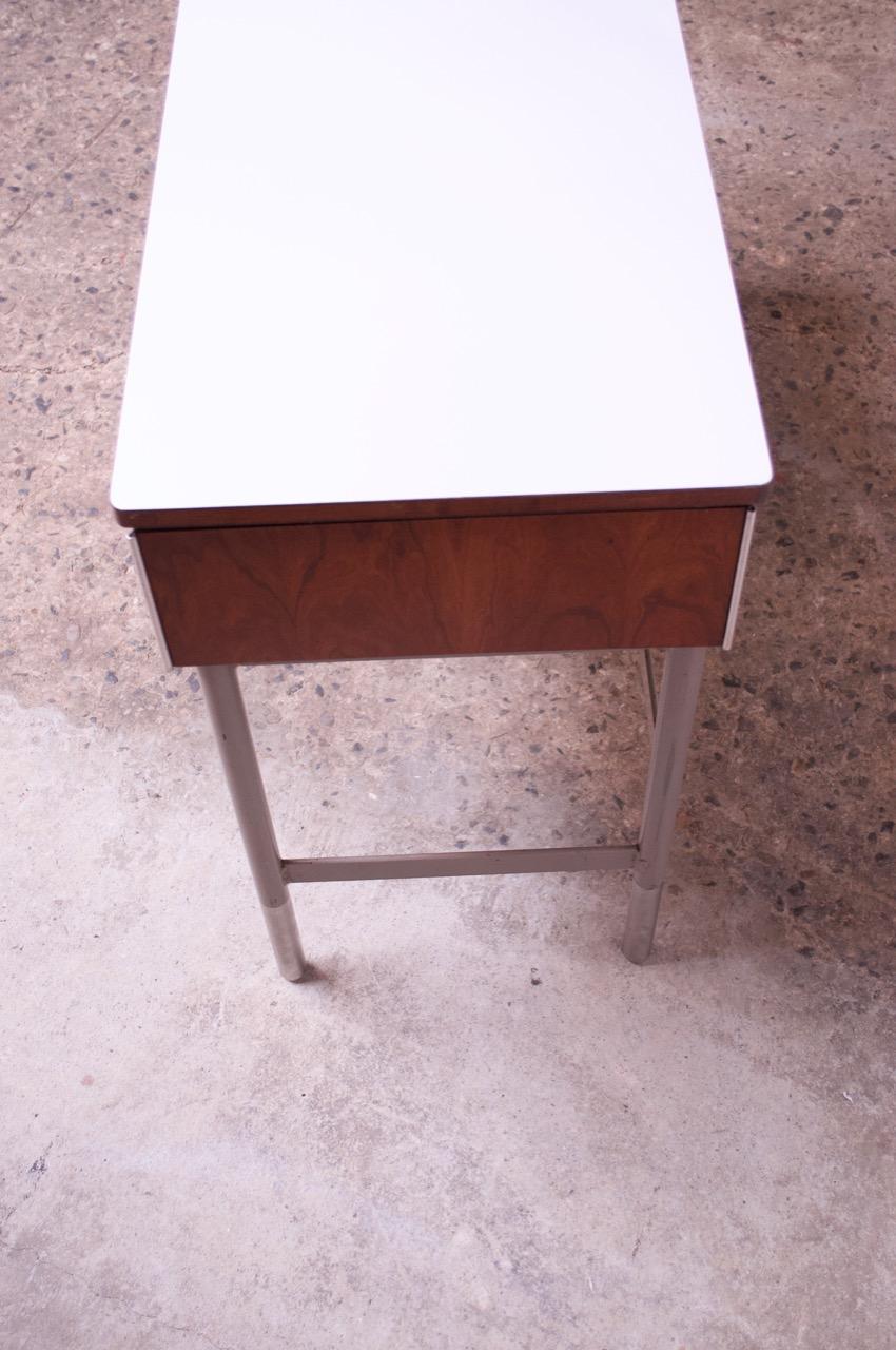 Raymond Loewy for Hill-Rom Single Pedestal Student Desk For Sale 4