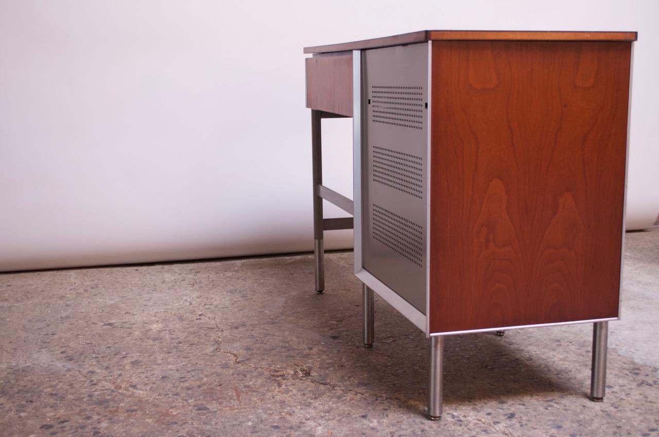 Mid-Century Modern Raymond Loewy for Hill-Rom Single Pedestal Student Desk For Sale