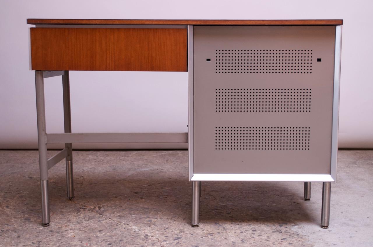 American Raymond Loewy for Hill-Rom Single Pedestal Student Desk For Sale