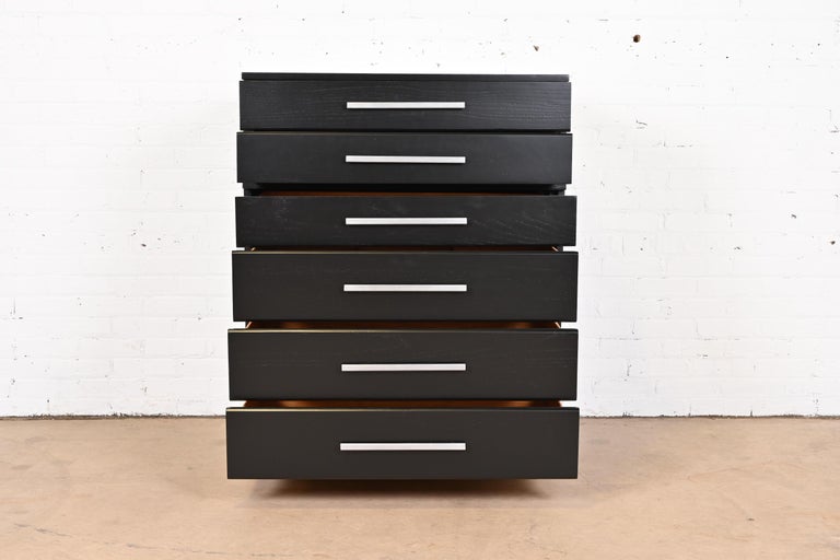 Raymond Loewy for Mengel Black Lacquered Highboy Dresser, Newly Refinished  For Sale at 1stDibs | black highboy dresser, refinish furniture, how much  is mengel furniture worth
