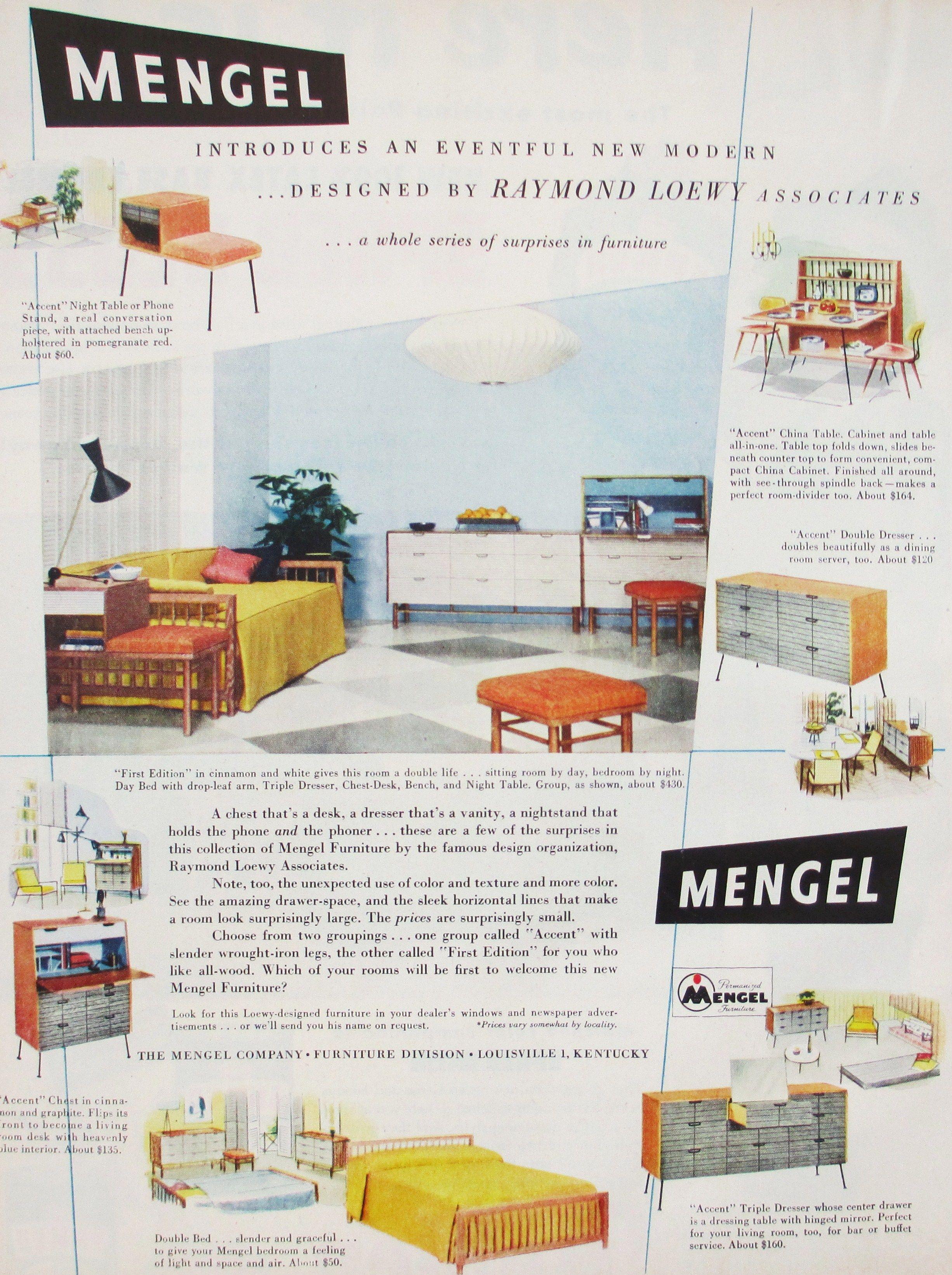 Raymond Loewy for Mengel Cerused Oak Dresser, circa 1955, Restored, Signed 5
