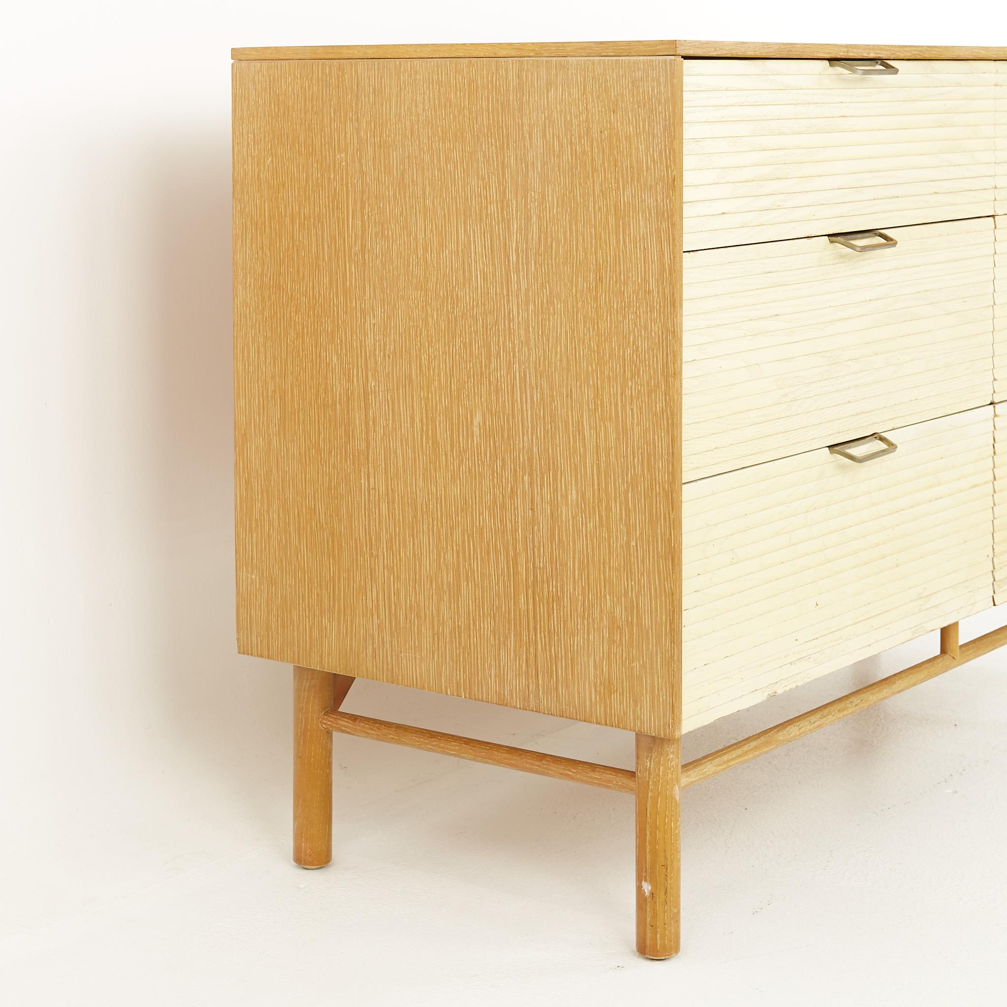 Late 20th Century Raymond Loewy for Mengel Furniture Mid Century 6 Drawer Lowboy Dresser