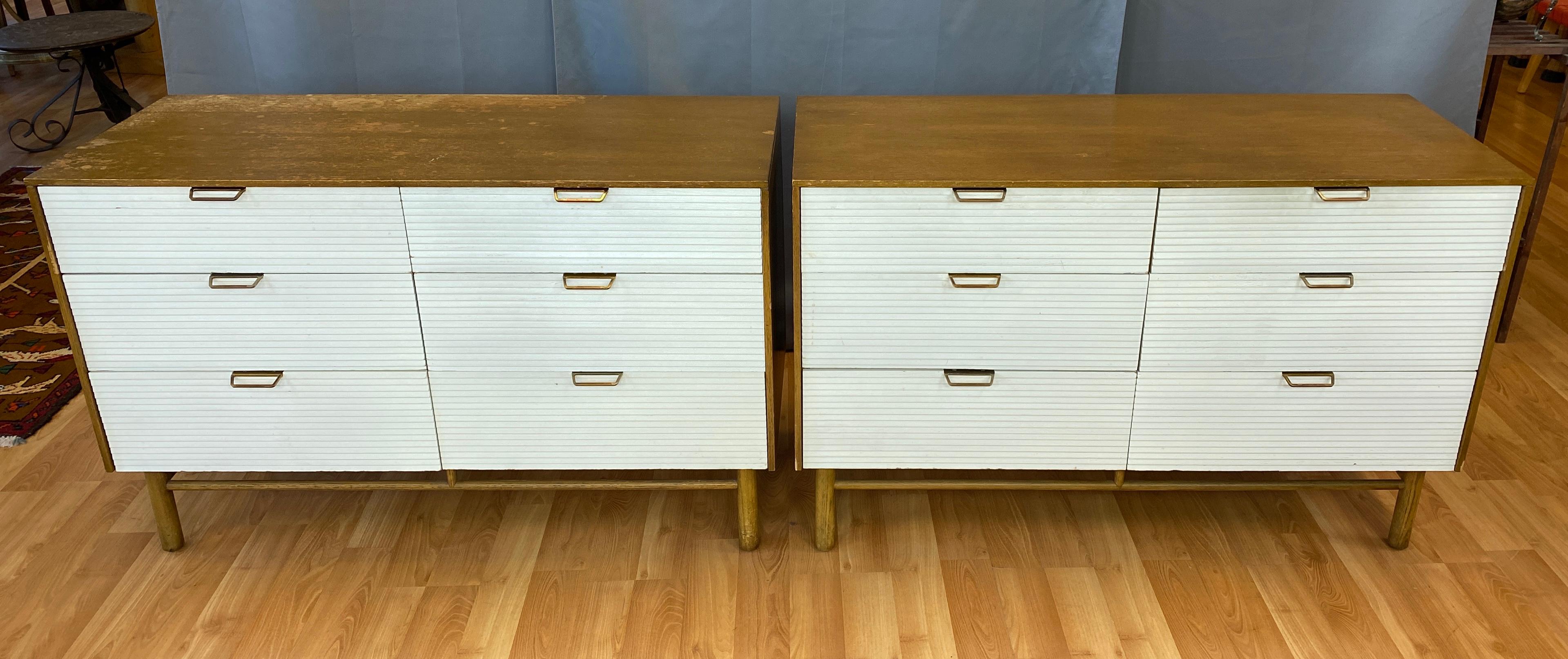 American Raymond Loewy for Mengel Furniture Six Drawer Two Tone Dresser 'One Available'