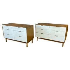 Vintage Raymond Loewy for Mengel Furniture Six Drawer Two Tone Dresser 'One Available'