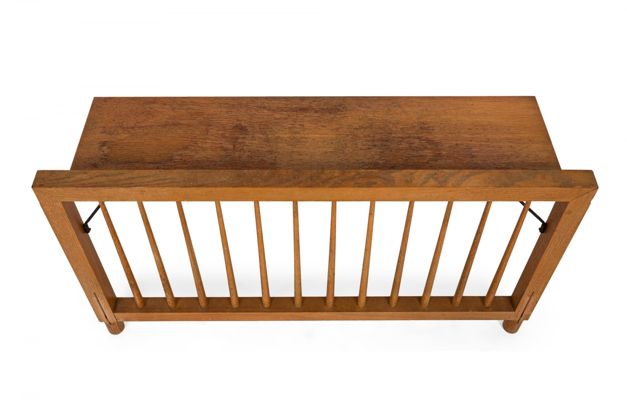 Raymond Loewy for Mengel Single-Size Spindle Style Wooden Head & Footboard For Sale 2