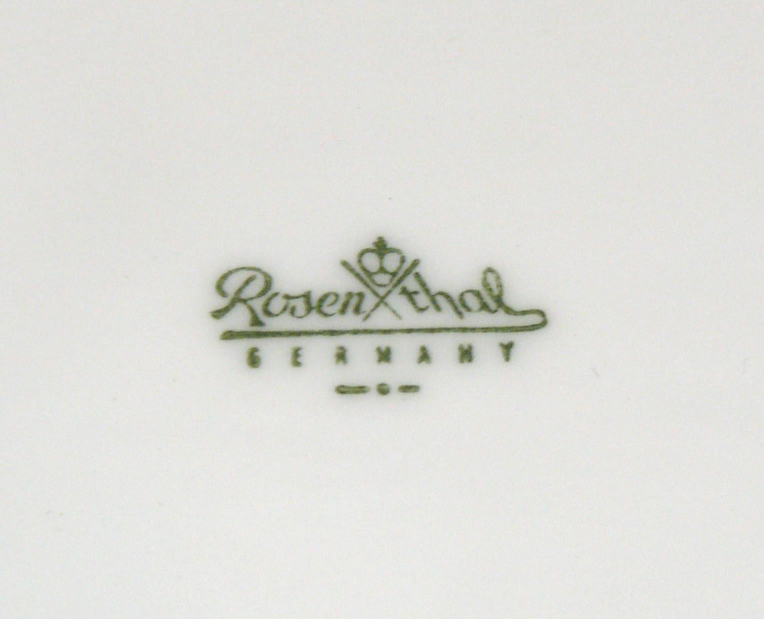 German Raymond Loewy for Rosenthal China Set Taupe Band Pattern 106 pieces