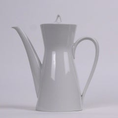 Raymond Loewy for Rosenthal ‘Form 2000' Coffee Pot, Designed 1954, White Ceramic