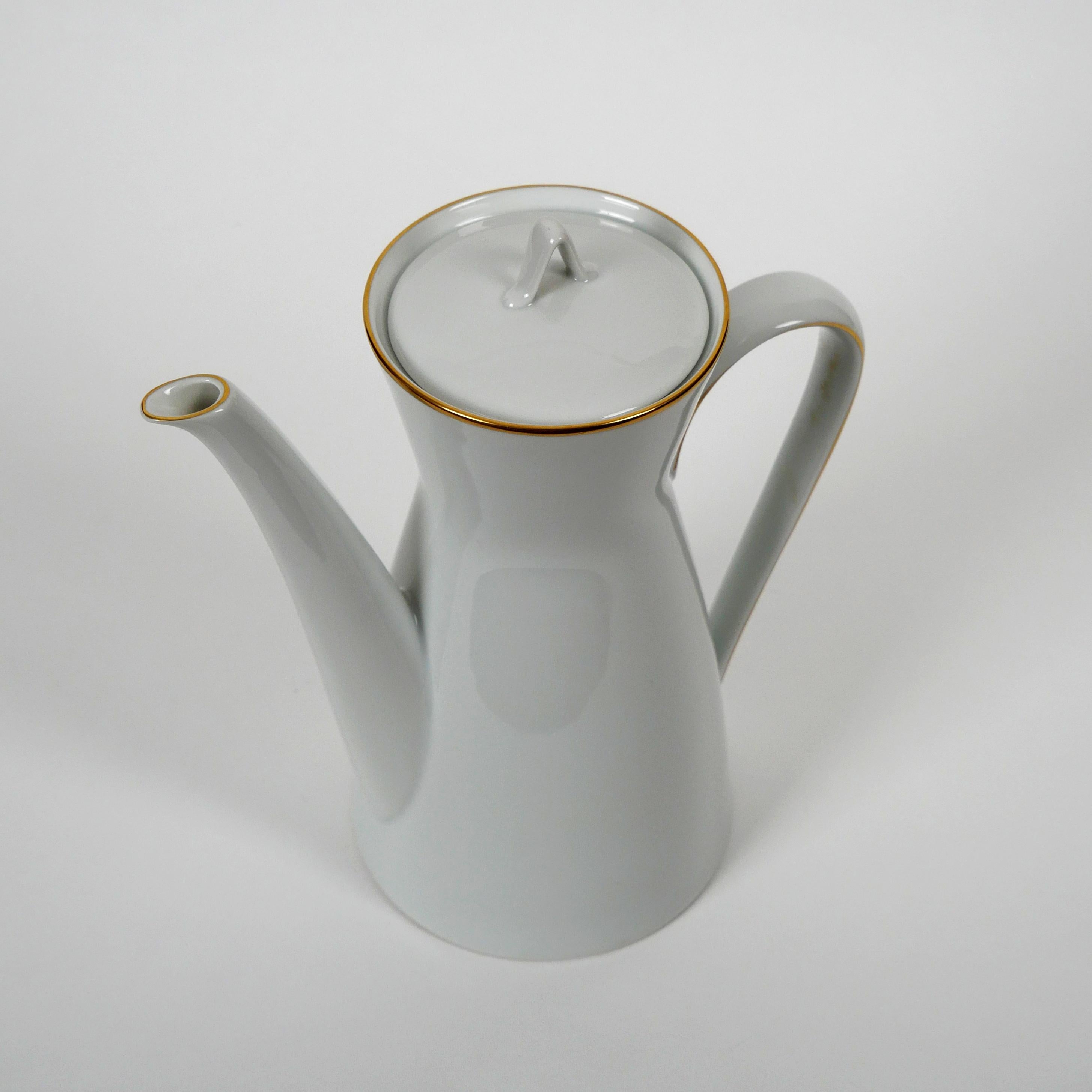 Raymond Loewy für Rosenthal Form 2000' Couchtisch, entworfen 1954, weiße Keramik (Moderne der Mitte des Jahrhunderts) im Angebot