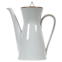 Retro Raymond Loewy for Rosenthal ‘Form 2000' Coffee Pot, Designed 1954, White Ceramic