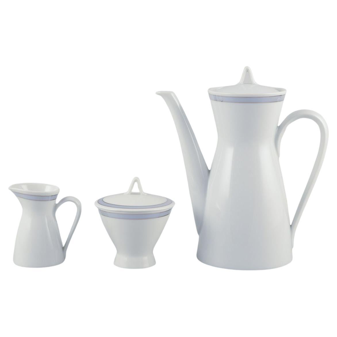 Raymond Loewy for Rosenthal, Germany. Porcelain coffee set.