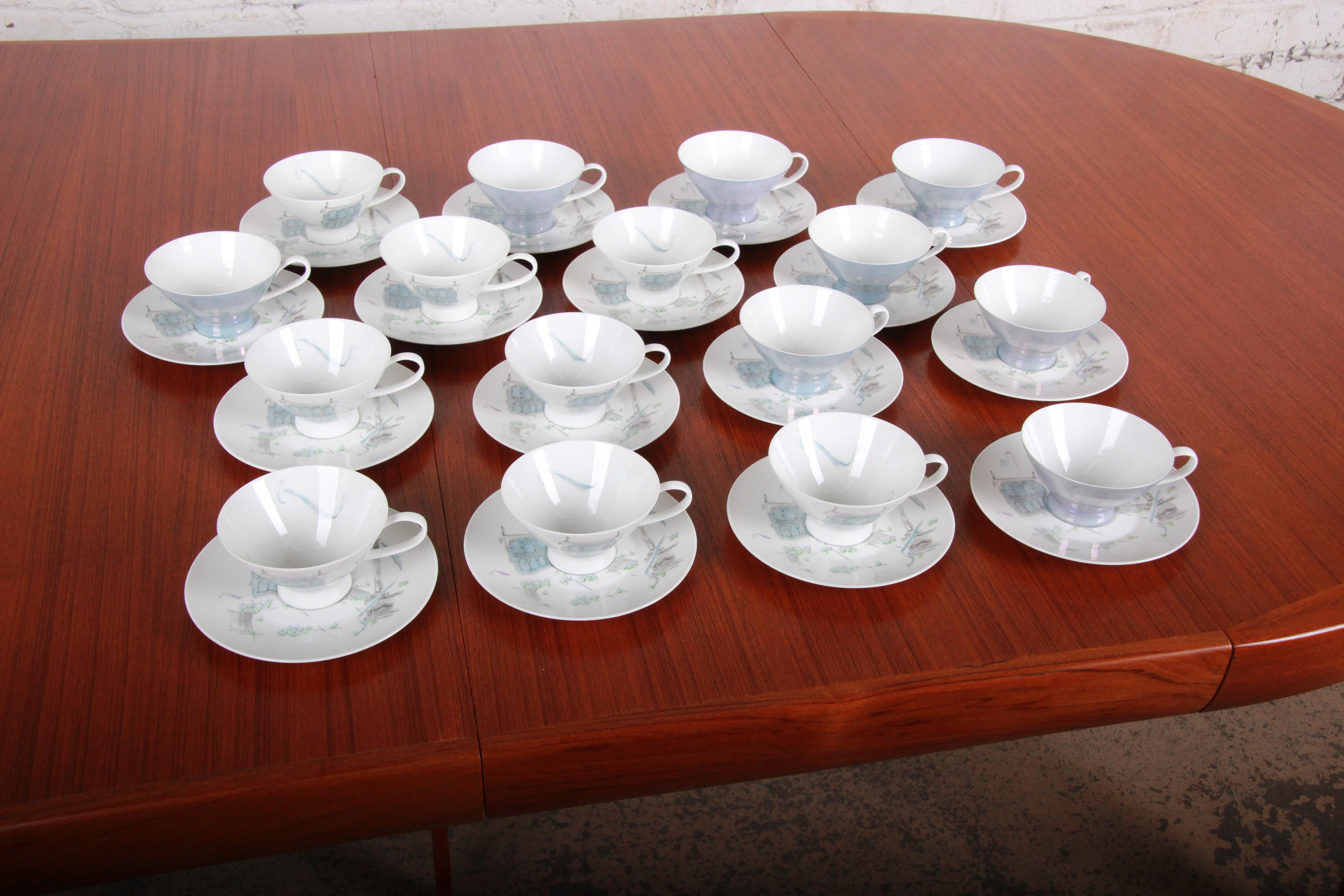 German Raymond Loewy for Rosenthal Midcentury 102-Piece China Set