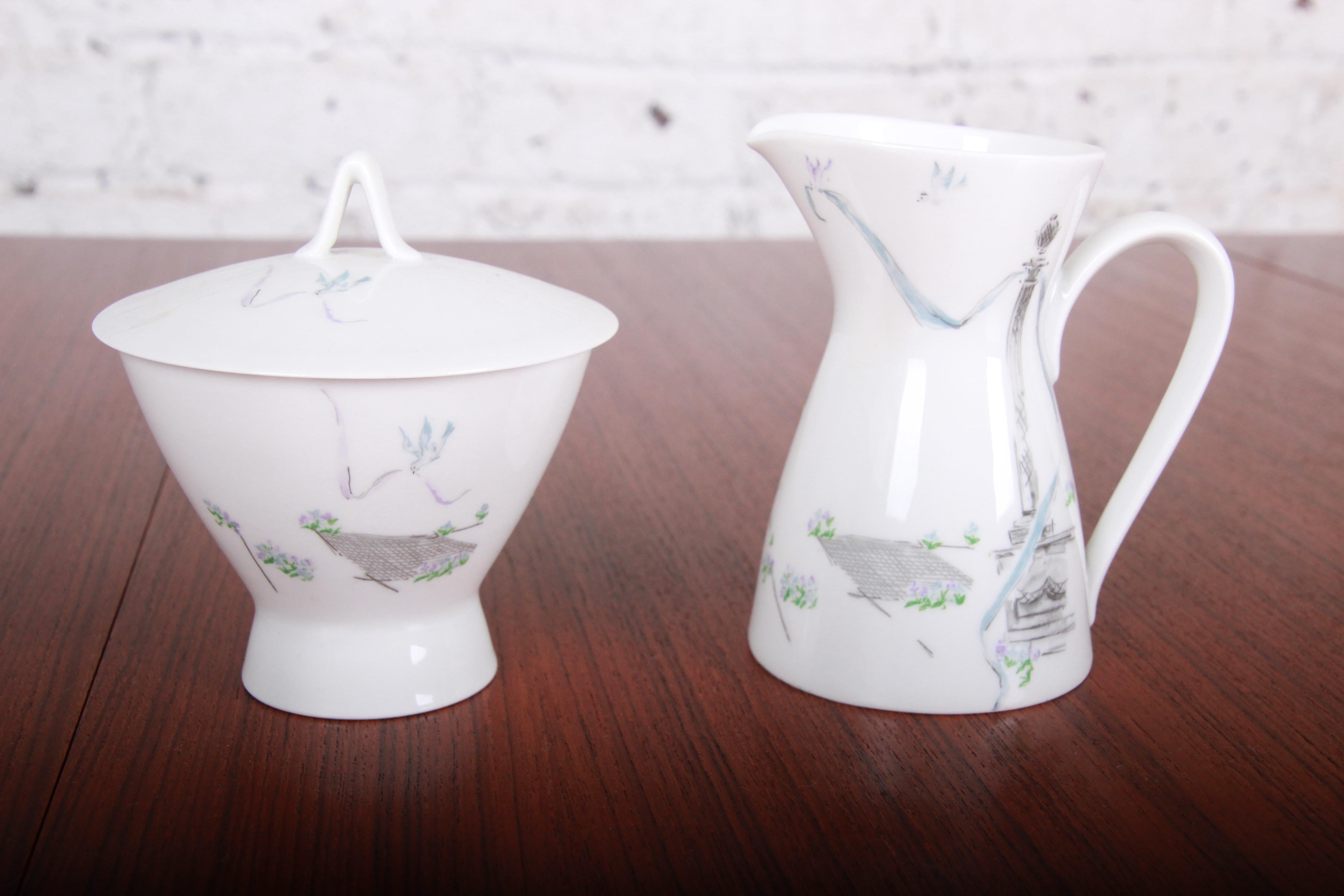 Porcelain Raymond Loewy for Rosenthal Midcentury 102-Piece China Set