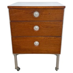 Vintage Raymond Loewy Hill Rom Drawer Cabinet on Wheels