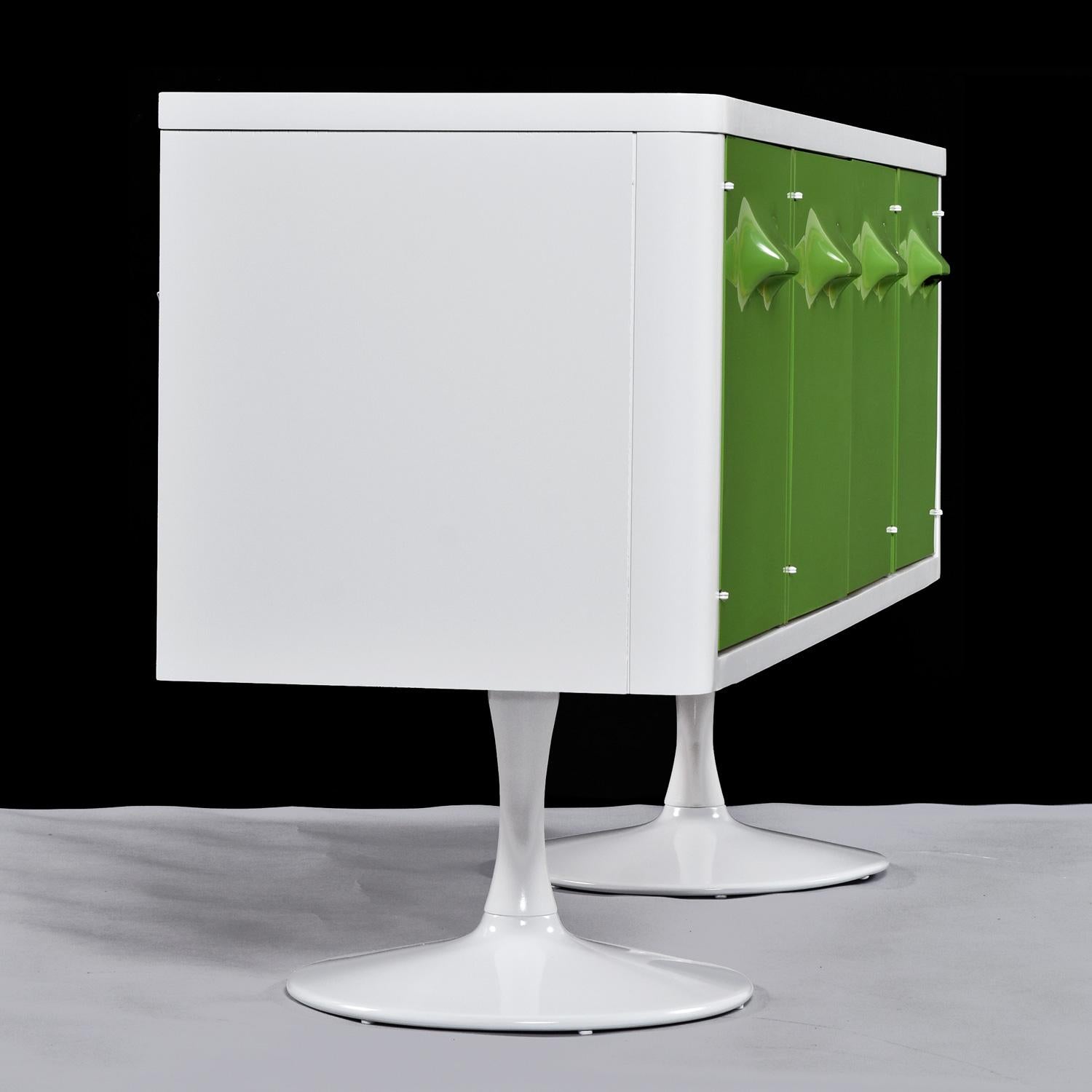 American Raymond Loewy Inspired Green Chapter One Credenza by Broyhill Premier