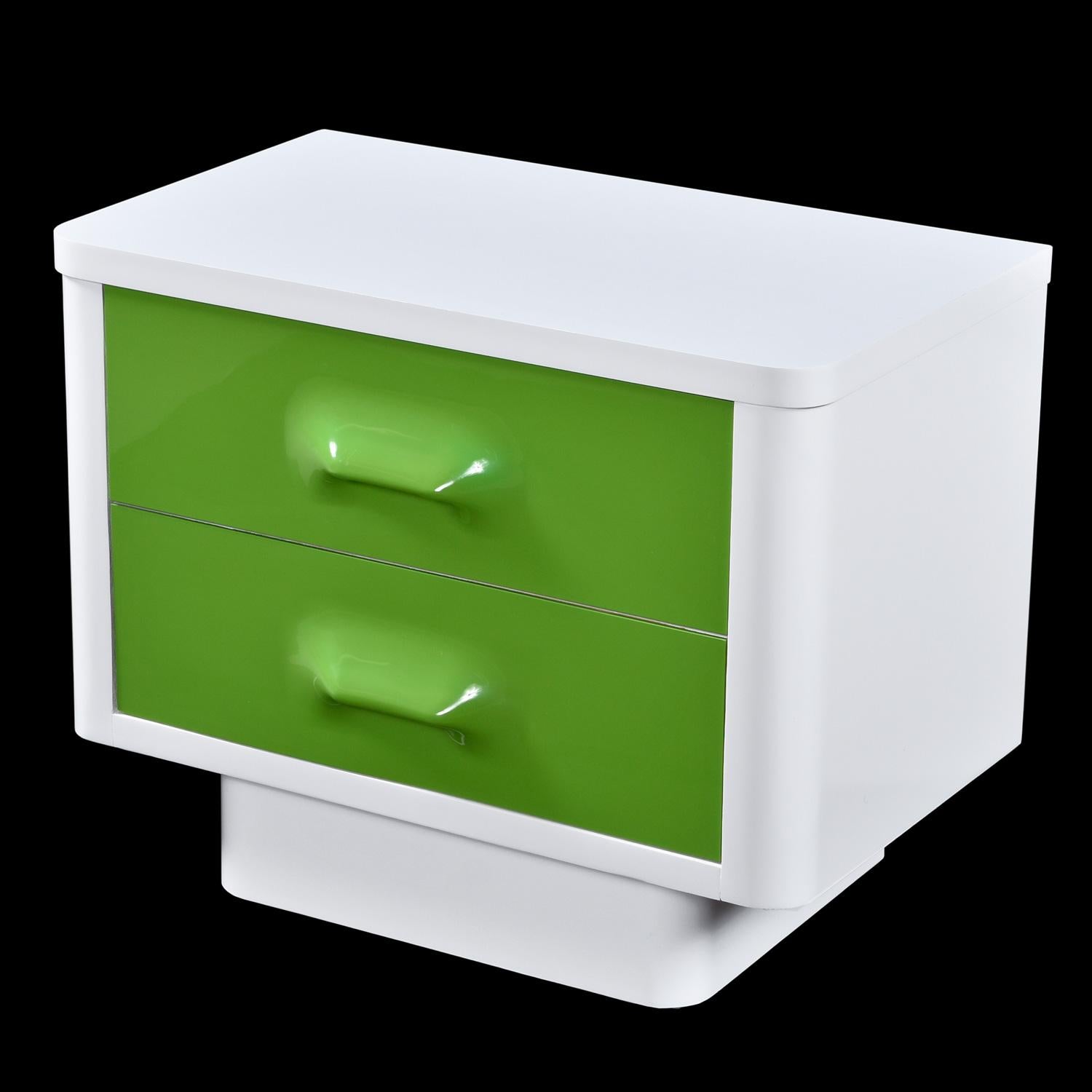 Raymond Loewy Inspired Green Chapter One Nightstand by Broyhill Premier In Good Condition For Sale In Chattanooga, TN