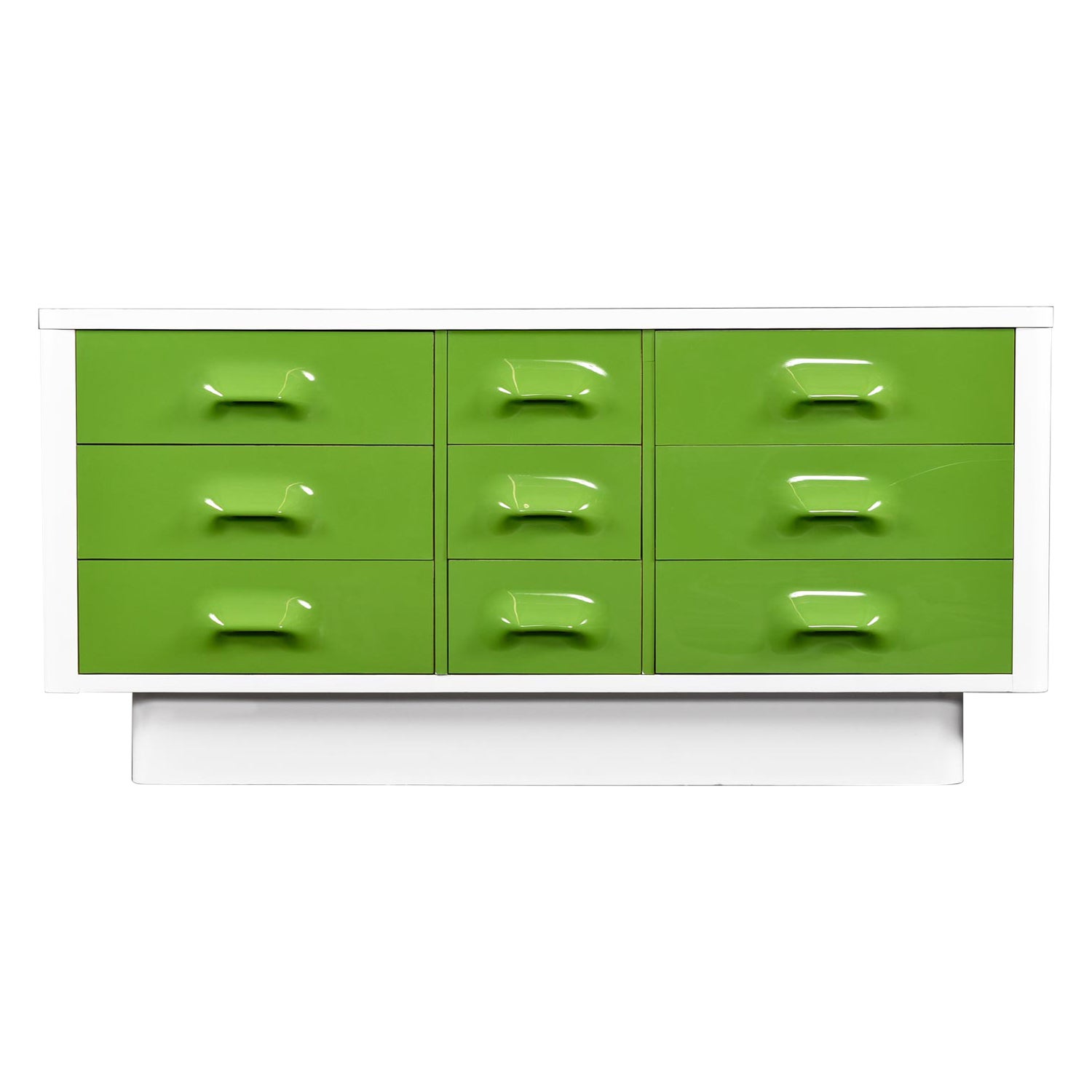 Raymond Loewy Inspired Green Chapter One Triple Dresser by Broyhill Premier