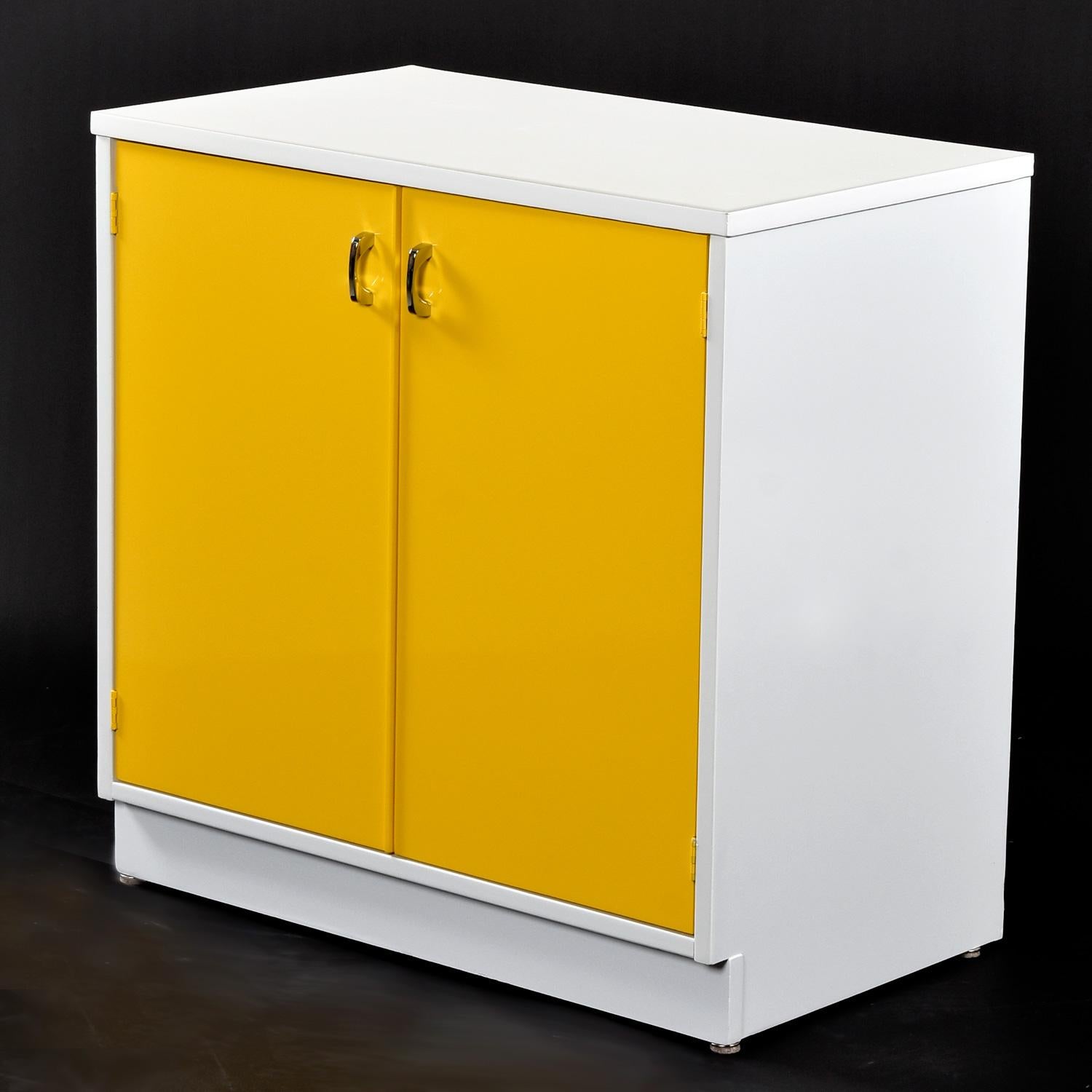American Raymond Loewy Inspired Yellow Chapter One Stereo Record Cabinet Broyhill Premier For Sale