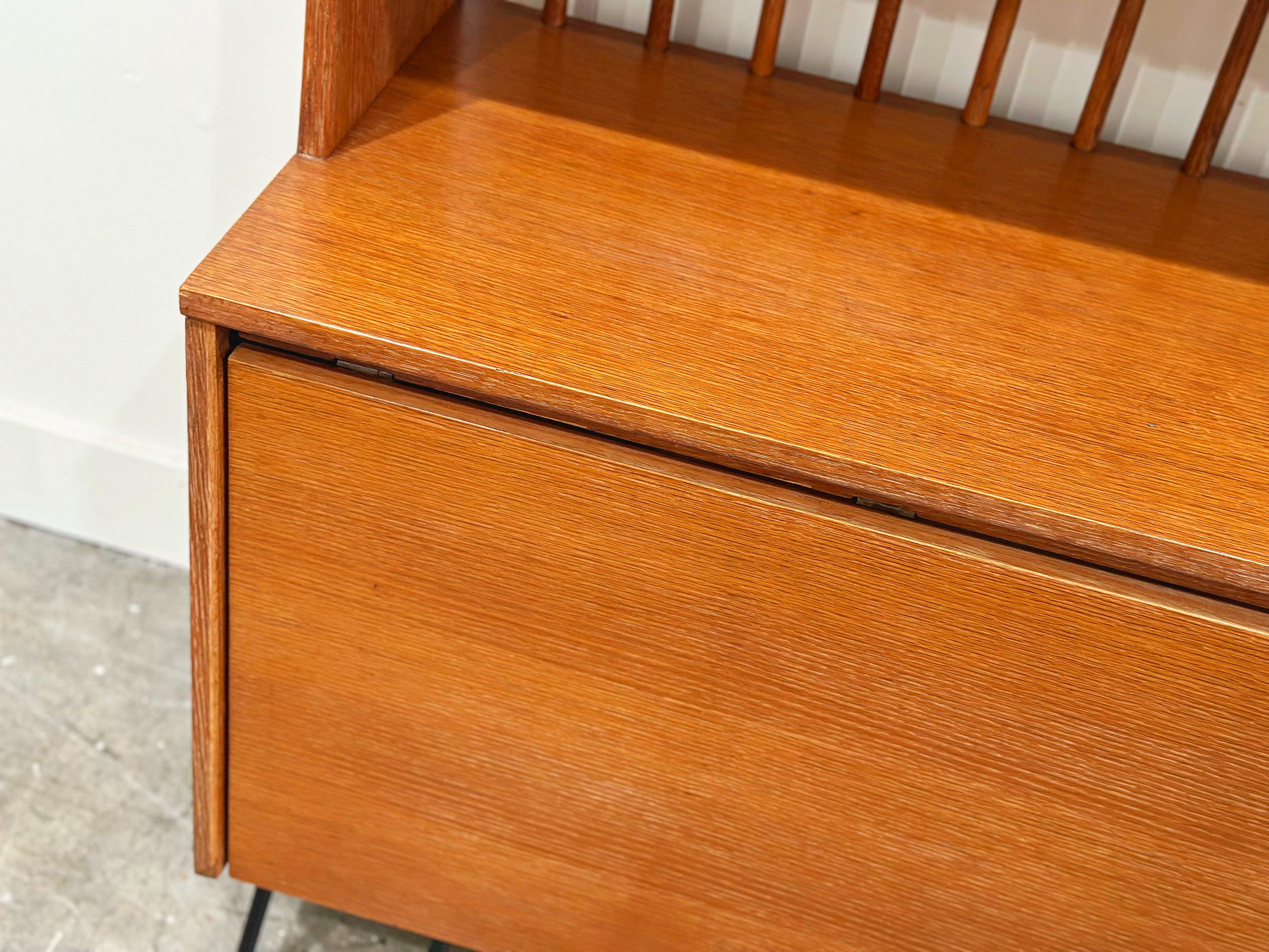Raymond Loewy - Mengel - Credenza Table Console Convertible Buffet Dining Table In Good Condition For Sale In Decatur, GA
