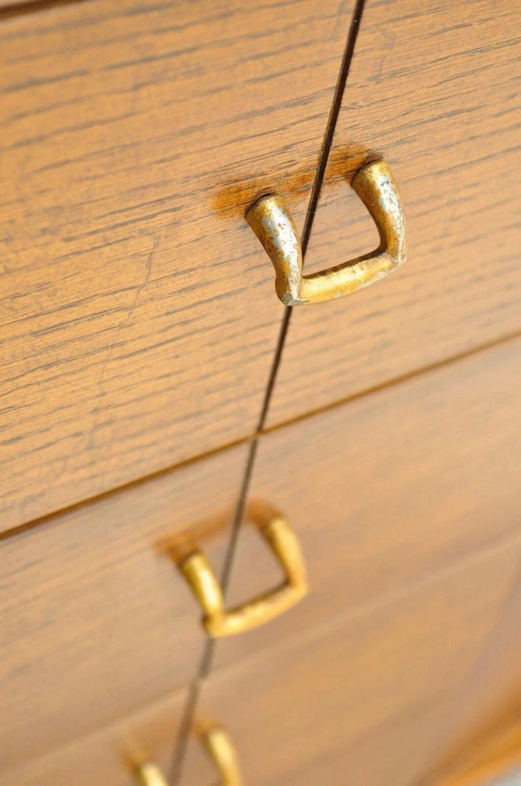 20th Century Raymond Loewy Mengel Mid Century Modern Sculpted Oak Buffet Sideboard Credenza For Sale