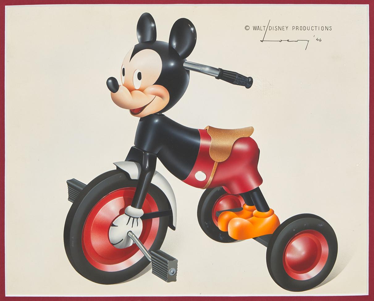 Mickey Mouse, 1946
Signé et daté
Gouache et air brush
27 x 34 cm