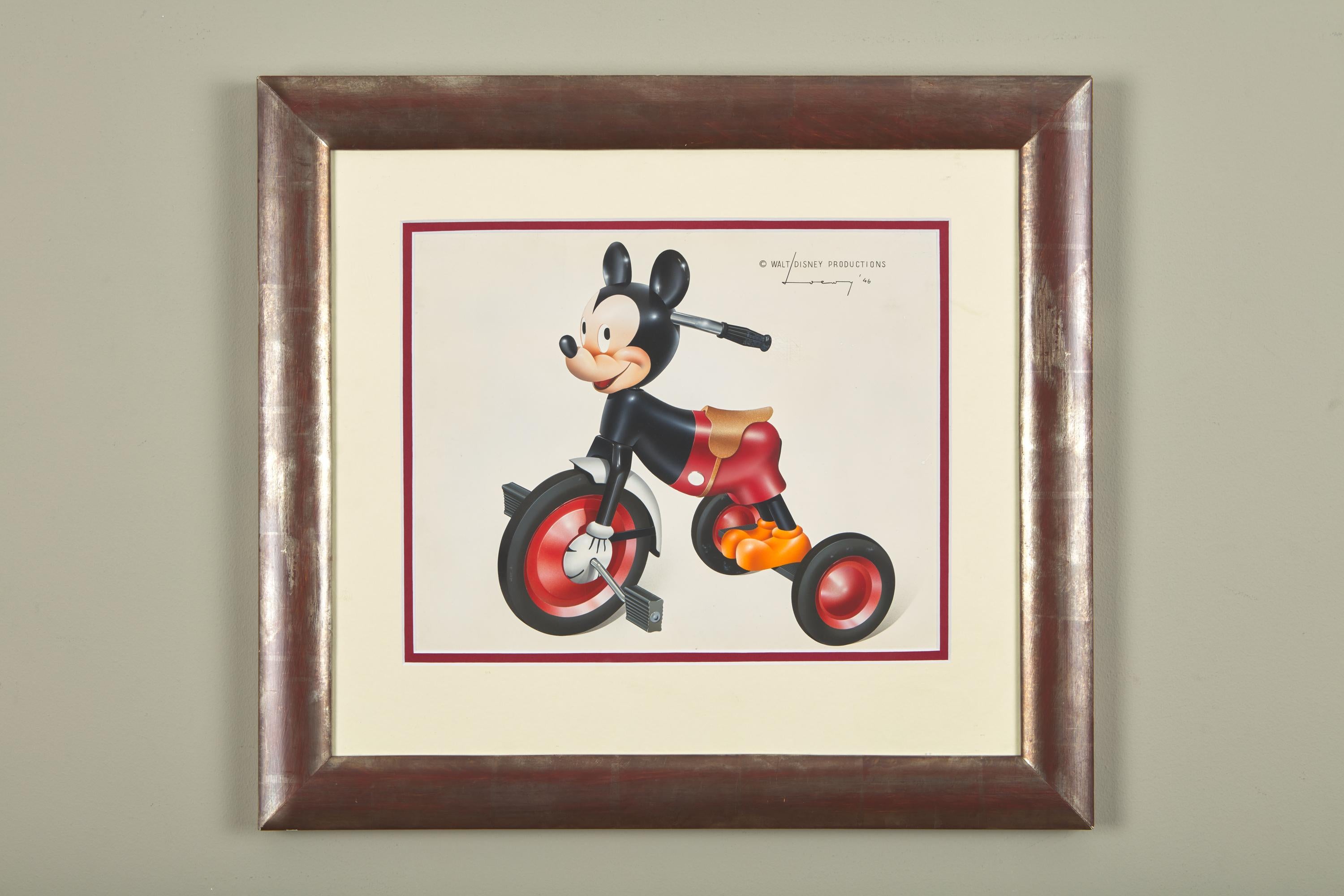 Mickey Mouse - Original, gouache et aérographe, 1946 en vente 1
