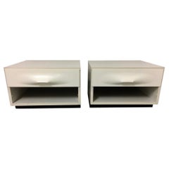 Raymond Loewy Pair of Bedside Tables by DF2000, France, 1960s