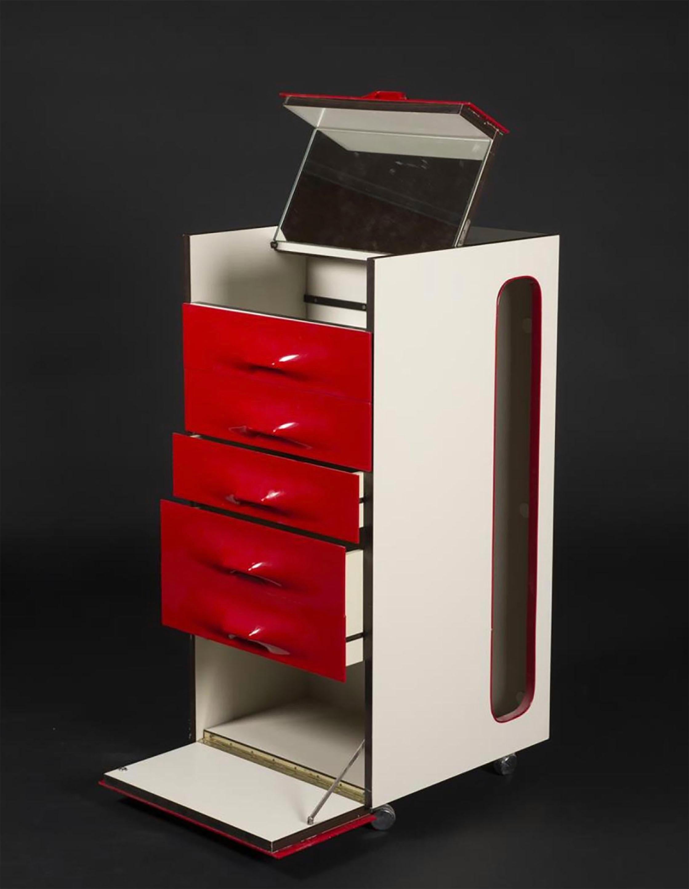Raymond Loewy, Vintage Weekly Cabinet, circa 1973 In Good Condition In Saint Ouen, FR