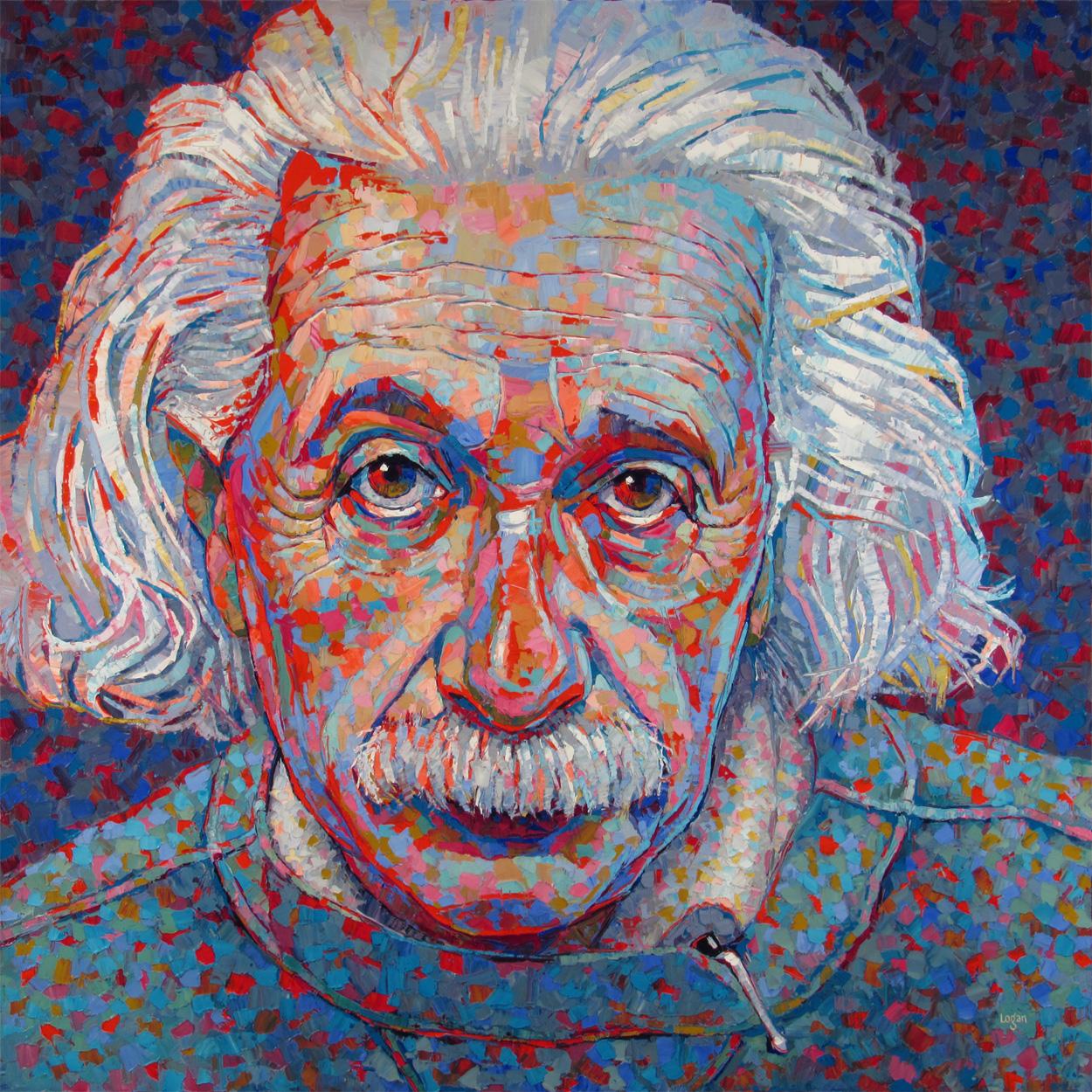 Raymond Logan Interior Painting - Albert Einstein