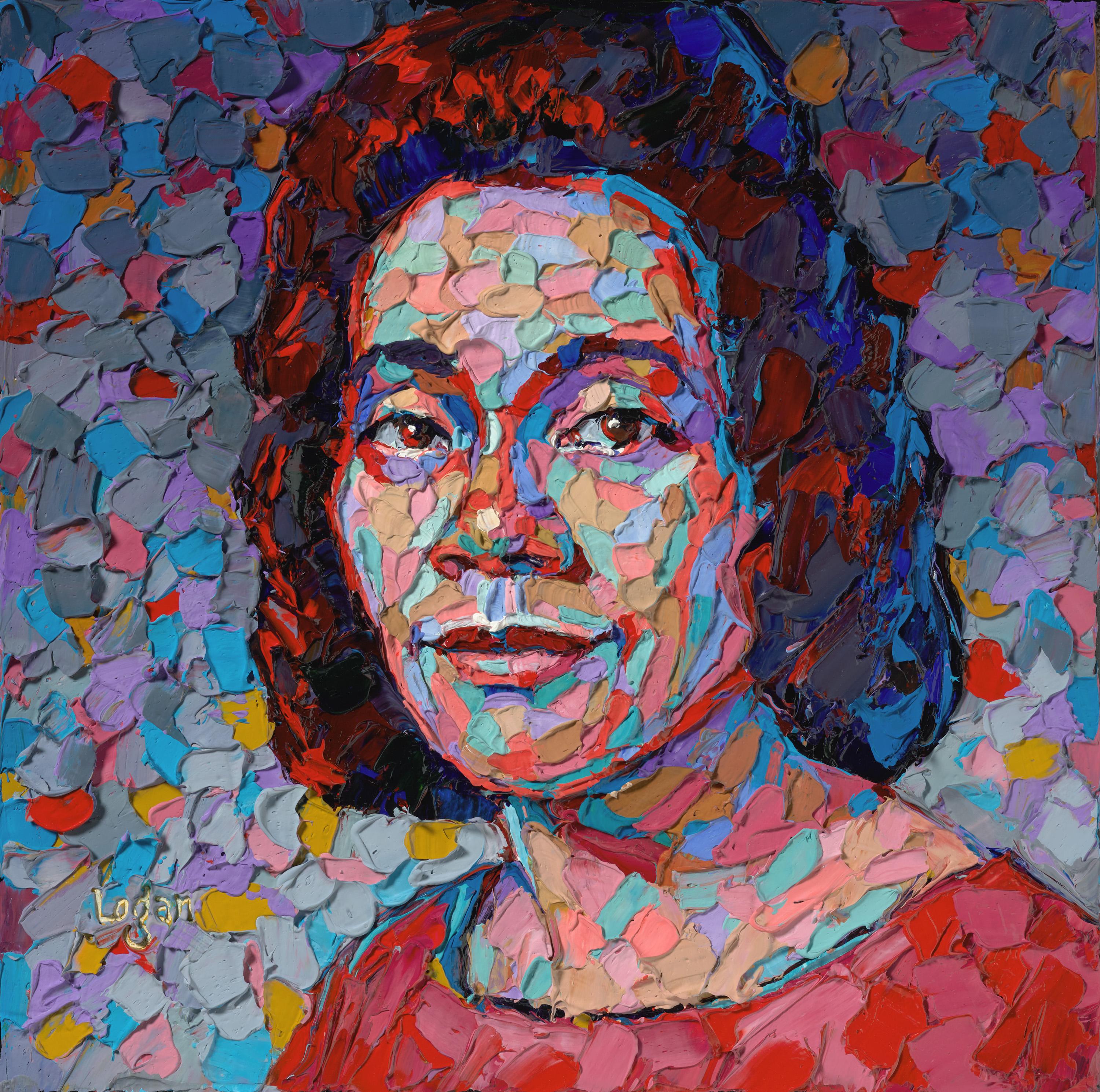 Raymond Logan Portrait Painting – Coretta Scott King