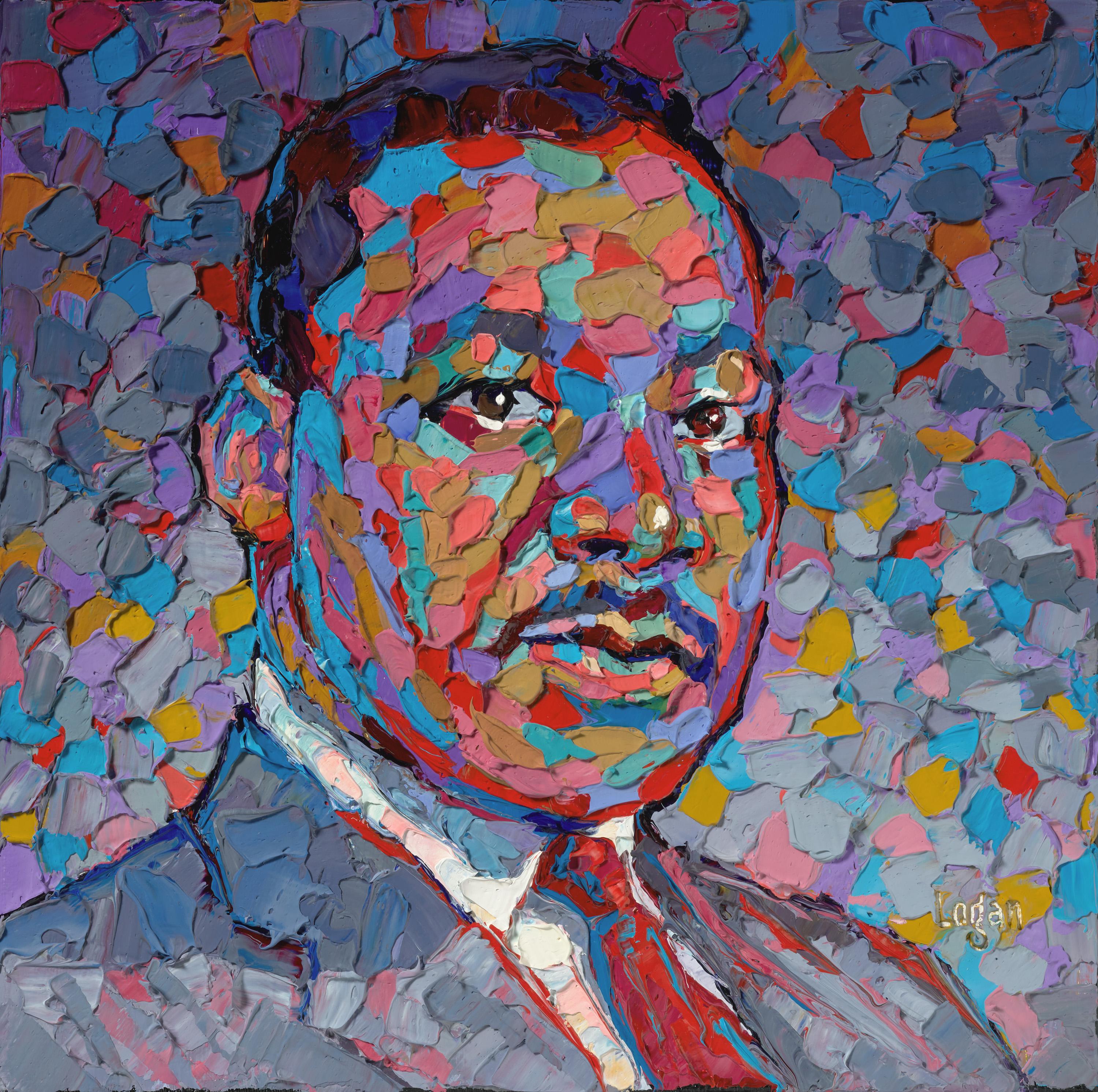 Raymond Logan Portrait Painting - Martin Luther King Jr.