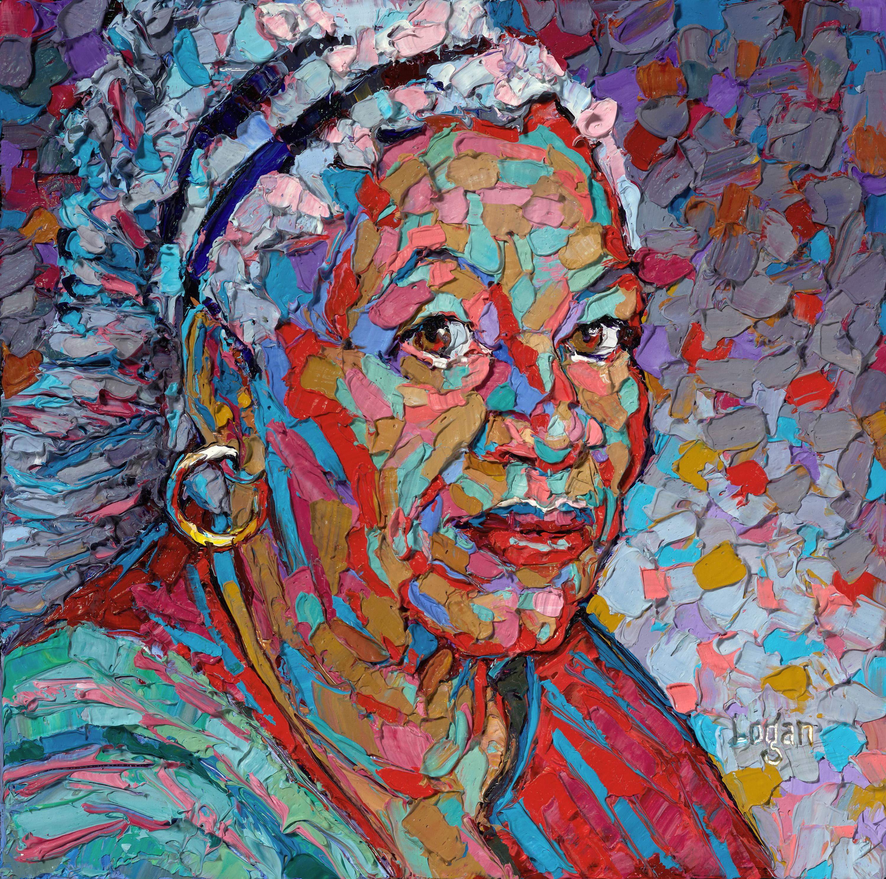 Raymond Logan Portrait Painting - Toni Morrison