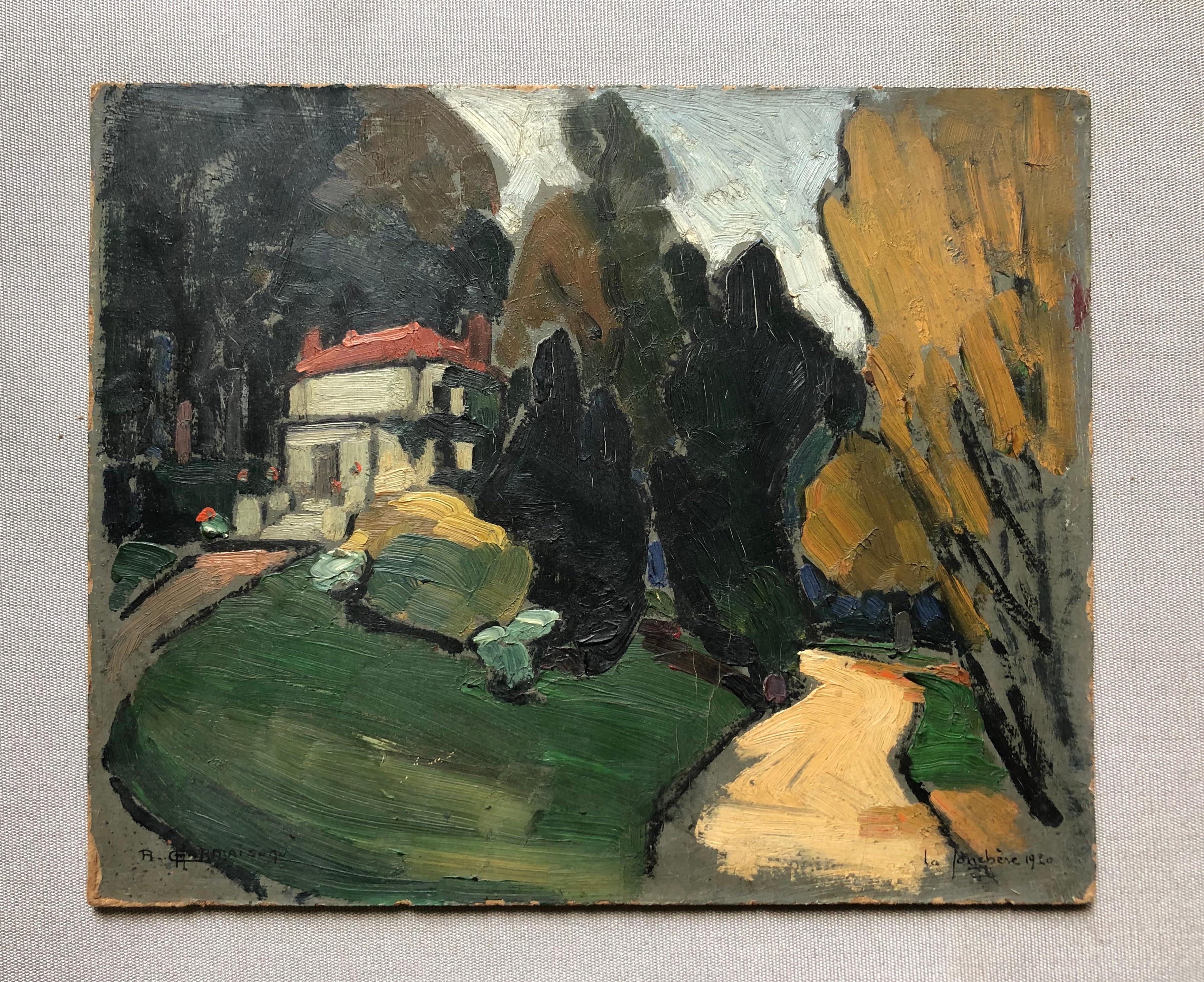 Raymond Louis Charmaison, Wooded Park - Painting by Raymond Louis Charmaison 1876-1955