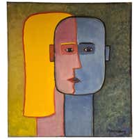 Alain Rothstein Double visage oil on canvas For Sale at 1stDibs | allan ...