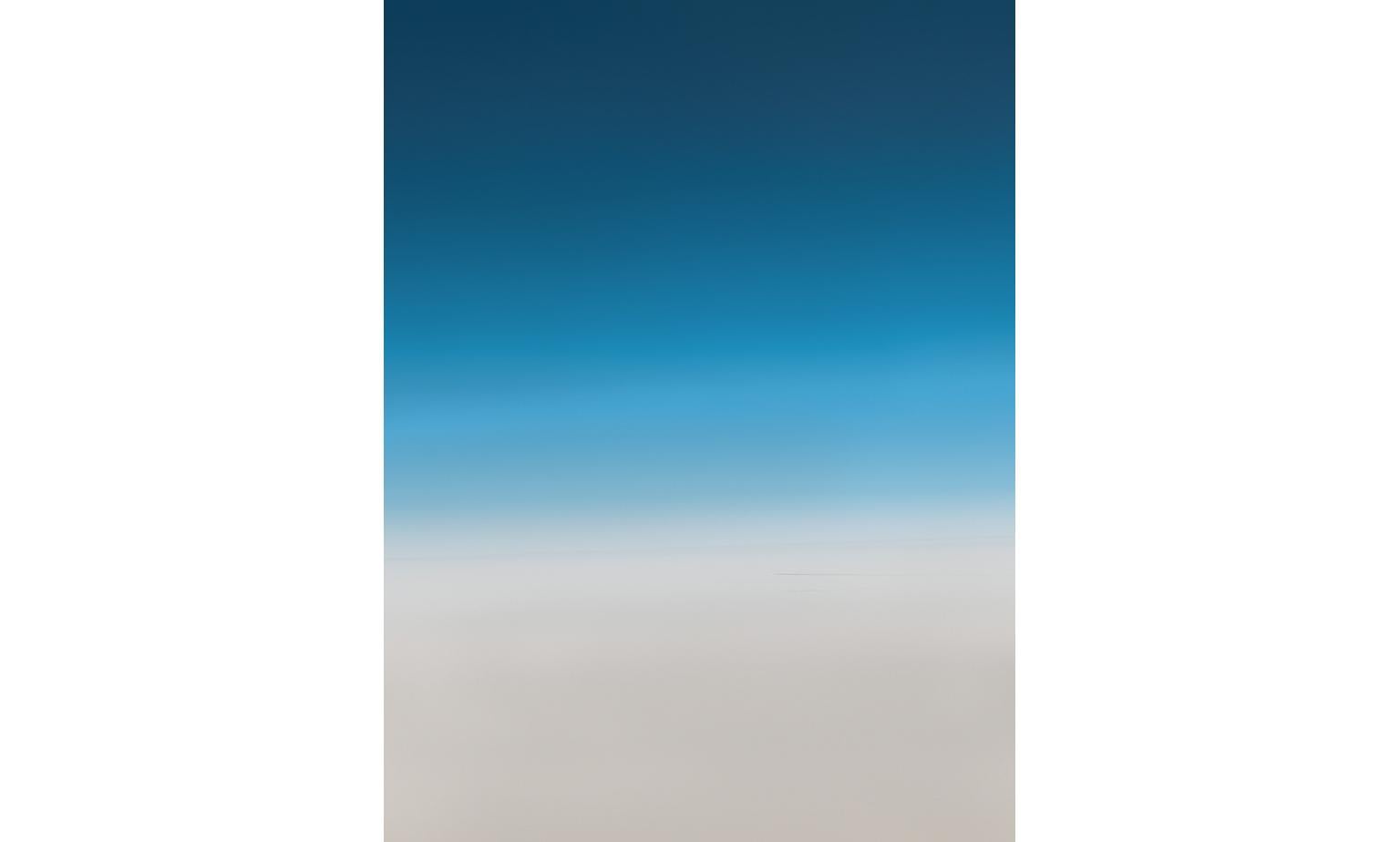 Sky ( artist framed ) - large scale abstract gradient monochromatic photograph - Photograph by Raymond Meier