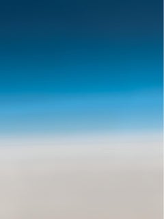 Sky ( artist framed ) - large scale abstract gradient monochromatic photograph