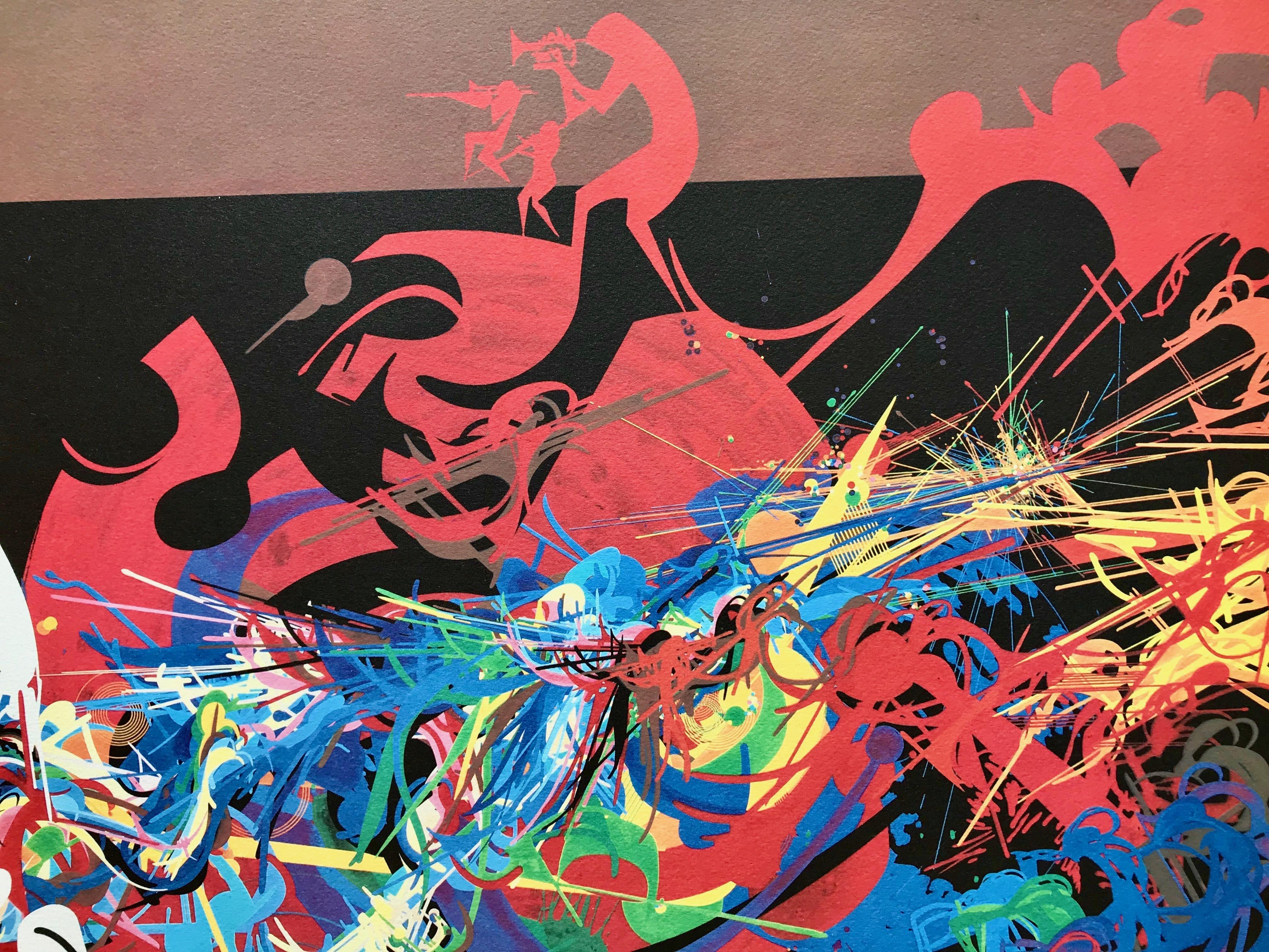 Original in limited edition lithograph from Raymond Moretti, one of the most prolific french artist from the 20th Century. Friend with Picasso, Jean Cocteau and many others painters, he did a lot of artworks during his career and is very famous in