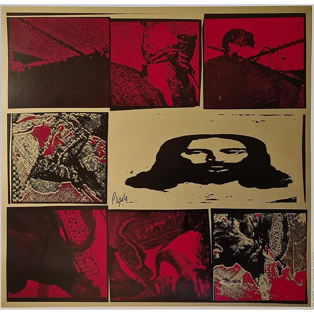 1971 Original-Reiseplakat von Pagès für Air France zur Werbung für Reisen nach Spanien im Angebot 1