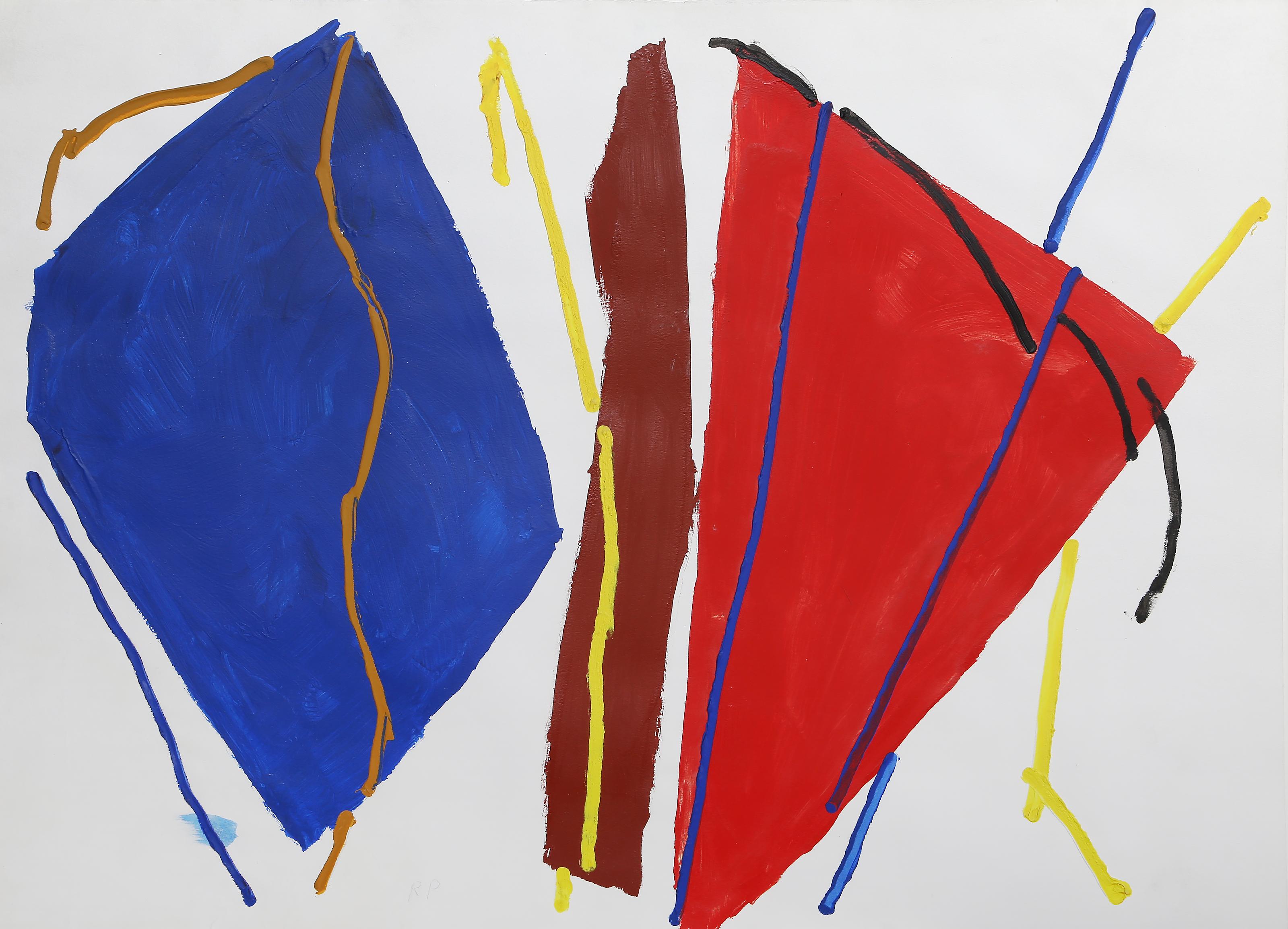 Untitled Painting by Raymond Parker, American (1922–1990)
Date: circa 1980
Oil on Paper, initialed in pencil lower left
Size: 27.25 x 37 in. (69.22 x 93.98 cm)
