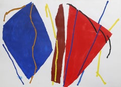 Vintage Colorful Minimalist Abstract by Raymond Parker