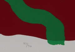 Colorful Abstract Silkscreen by Raymond Parker