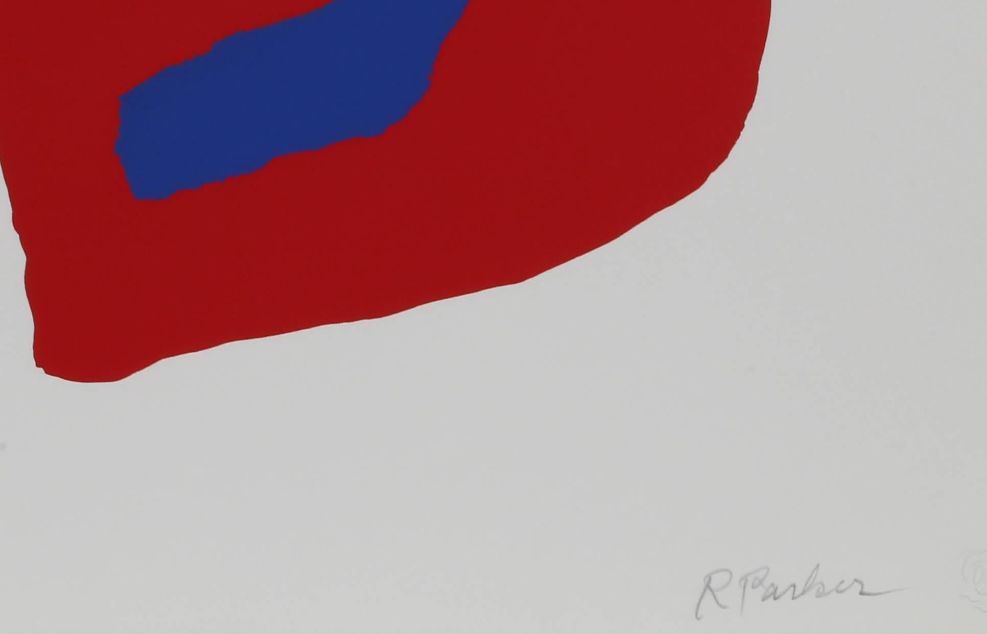 Colorful Abstract Silkscreen by Raymond Parker For Sale 2