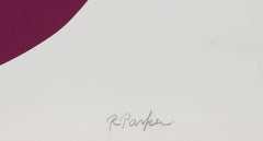 Large Colorful Abstract Silkscreen by Raymond Parker