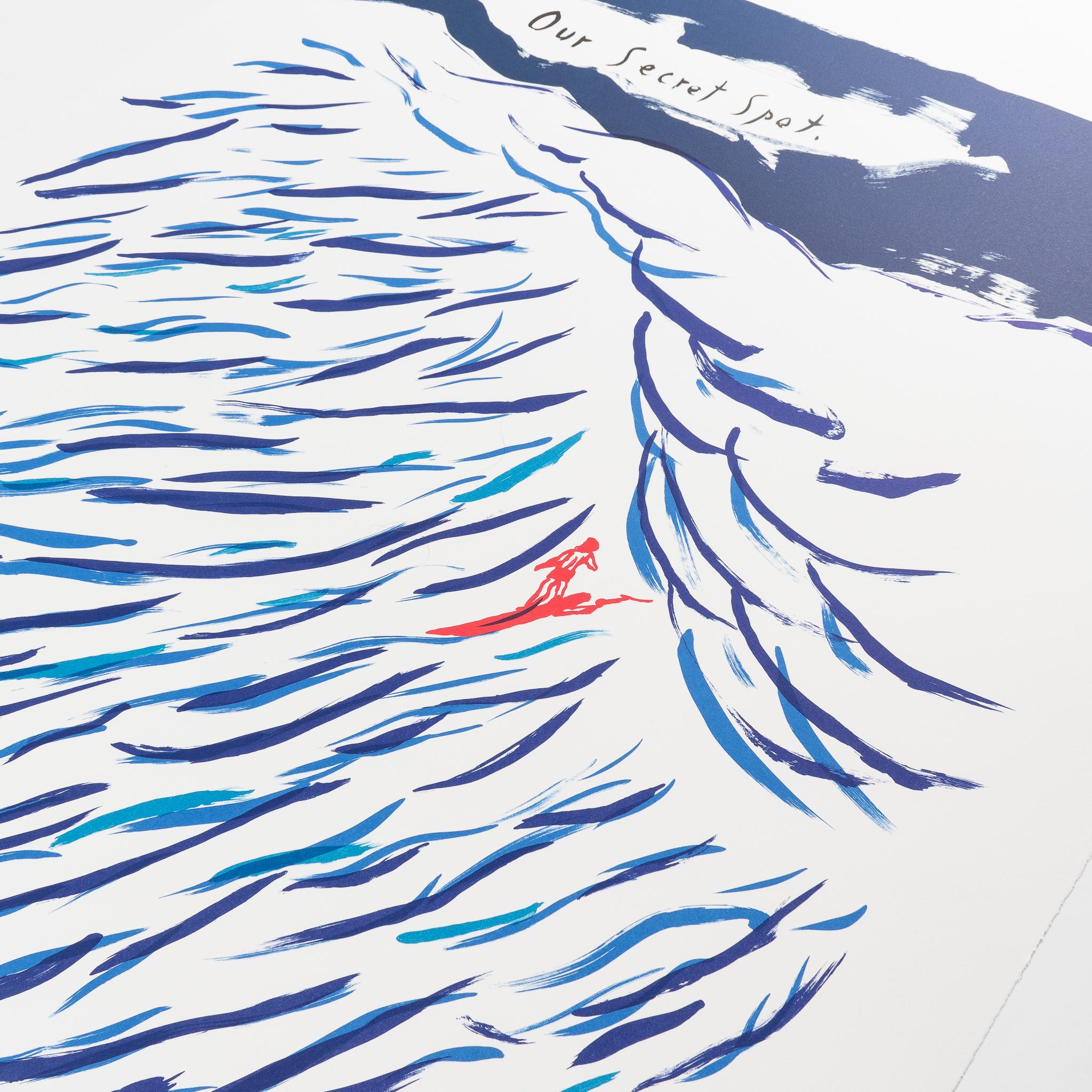 No Title (Our Secret Spot) - Contemporary Print by Raymond Pettibon