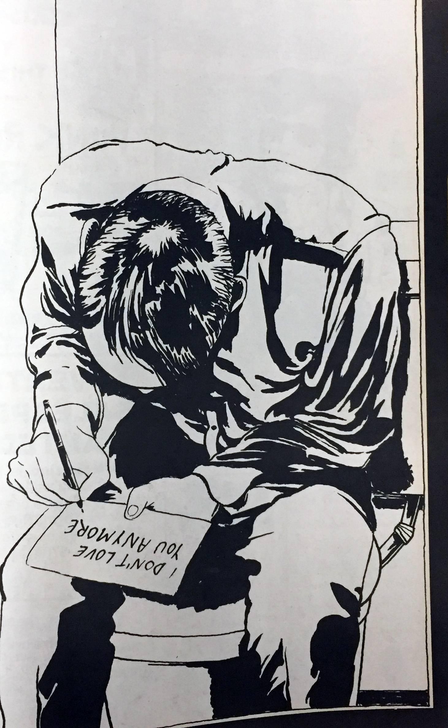 Raymond Pettibon, ilustración de los años 80 (primeros años de Raymond Pettibon) en venta 4