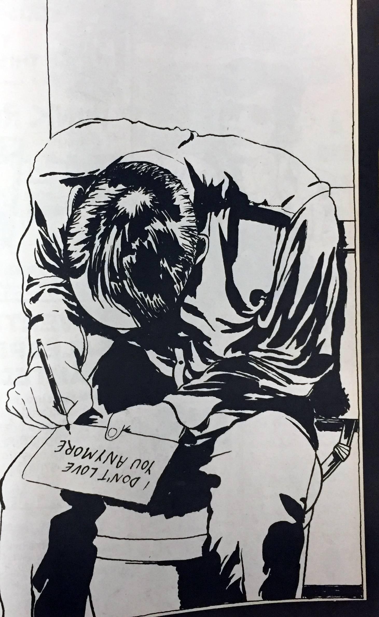 Illustration de Raymond Pettibon des années 1980 (début de sa carrière chez Raymond Pettibon) en vente 4