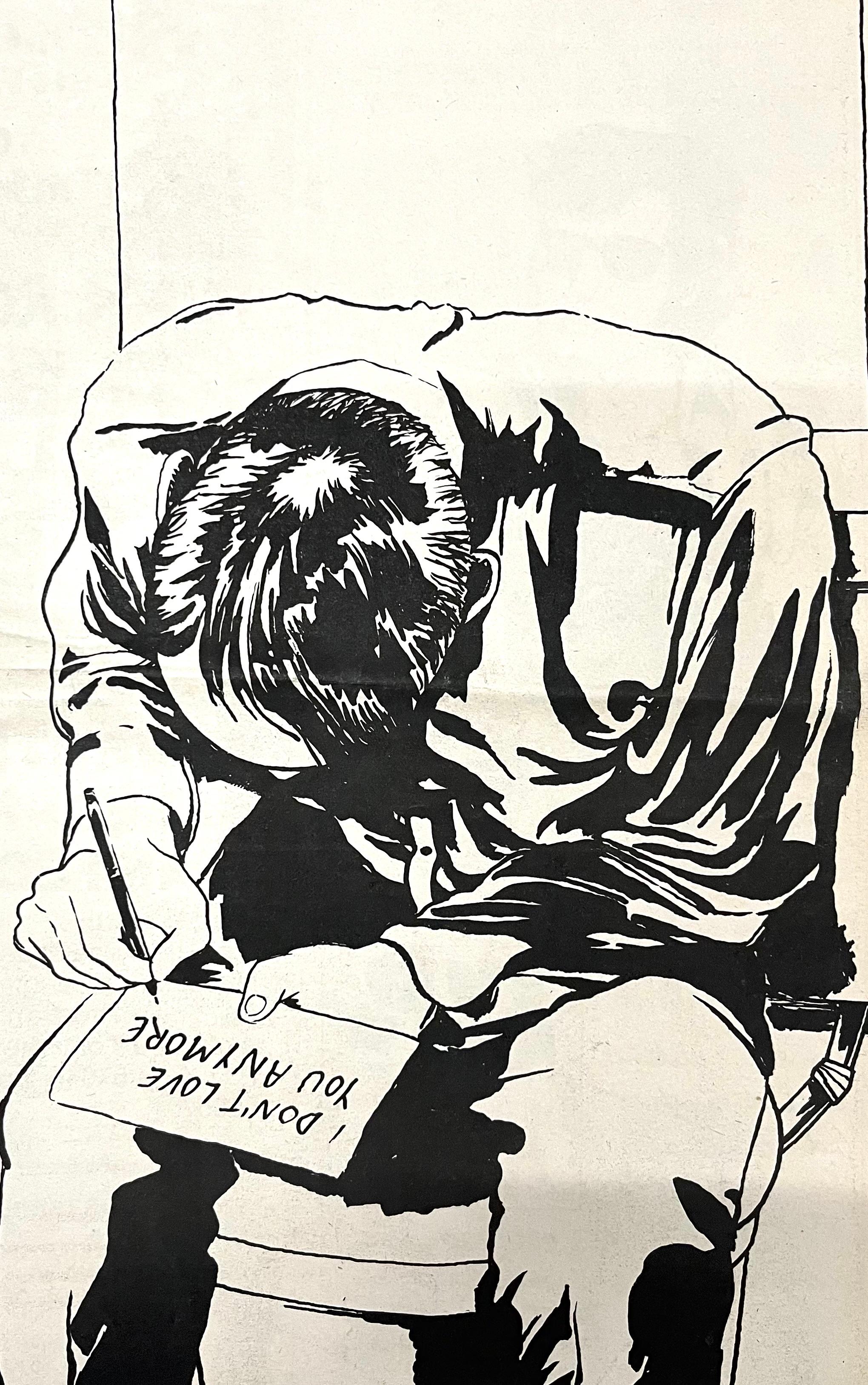 Raymond Pettibon, ilustración de los años 80 (primeros años de Raymond Pettibon) en venta 4