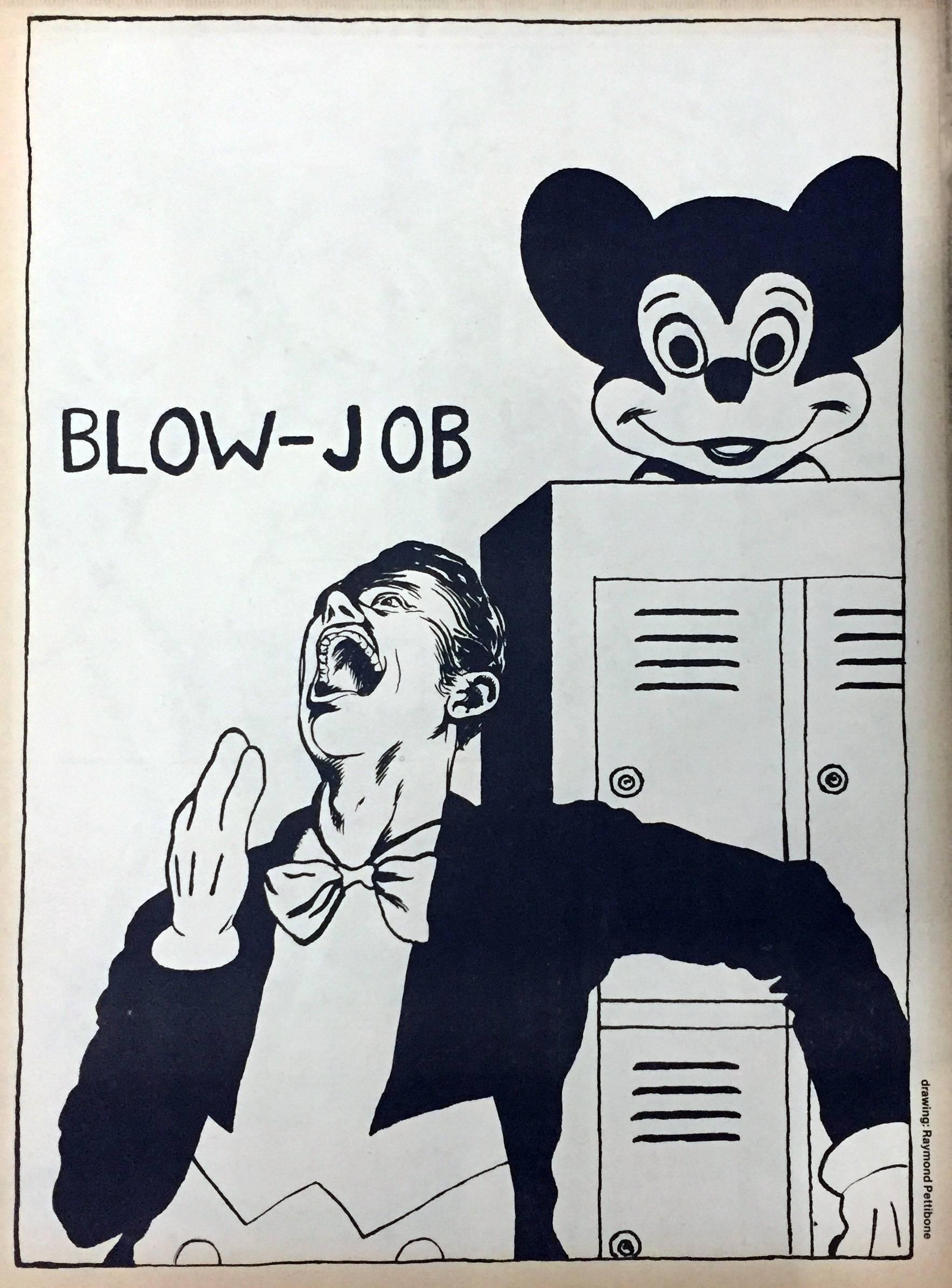 Raymond Pettibon, "No Mag,'" 1981:
A rare late 70's/early 80's Los Angeles Punk scene publication featuring several stand out illustrations by Raymond Pettibon

Medium: Newspaper magazine, offset printed. 
Minor aging to cover commensurate with age