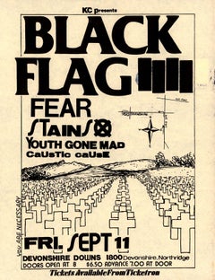 Vintage Raymond Pettibon Black Flag 1981 (Raymond Pettibon punk art)